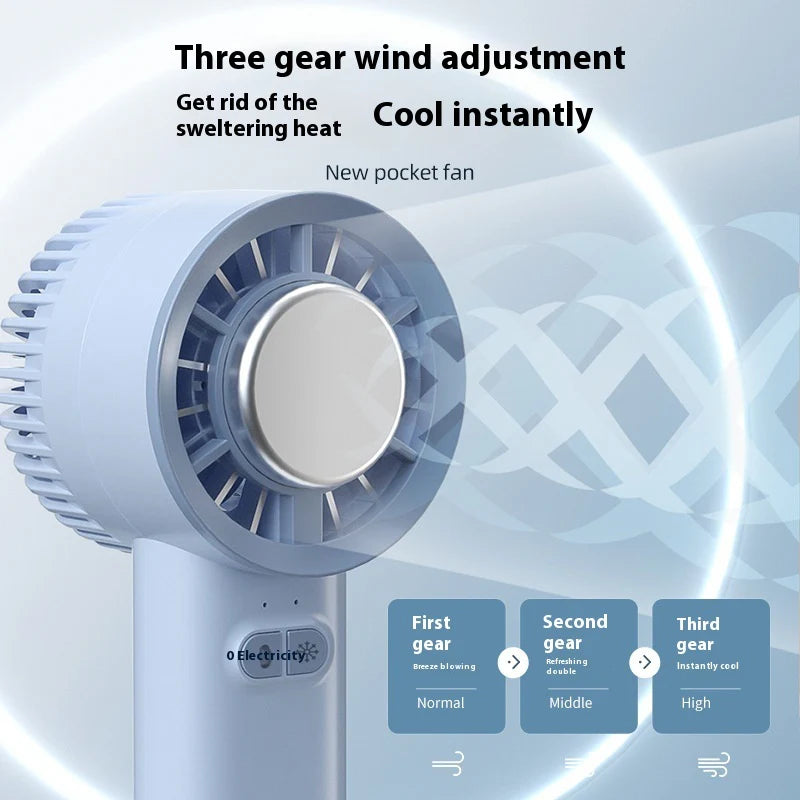 2024 Summer Handheld Turbo Jet Fan - Mini Portable High-Speed Brushless Motor Cooling Device