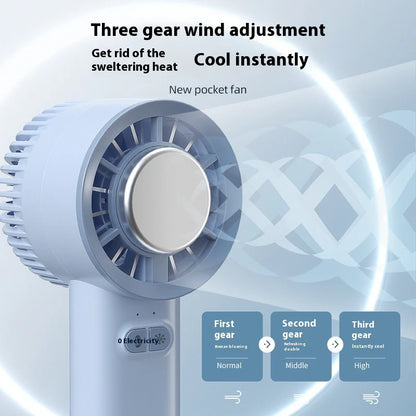 2024 Summer Handheld Turbo Jet Fan - Mini Portable High-Speed Brushless Motor Cooling Device